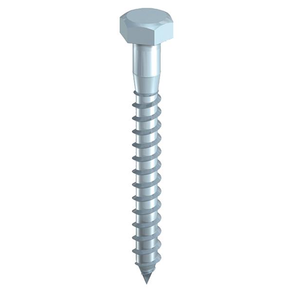 10.0 X 50 COACH SCREWS HEX HD BZP (BOX 100)