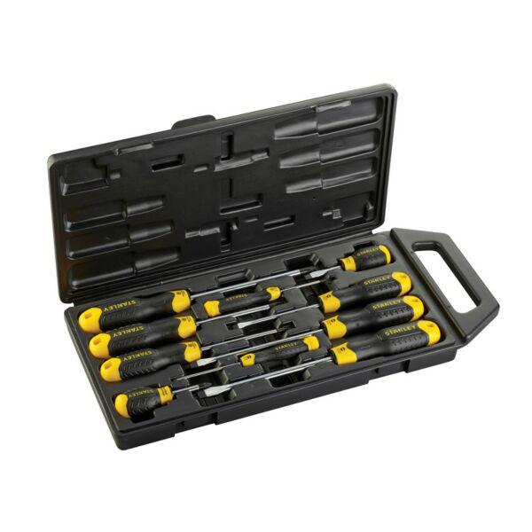 STANLEY 10PC CUSION GRIP SCREWDRIVER SET