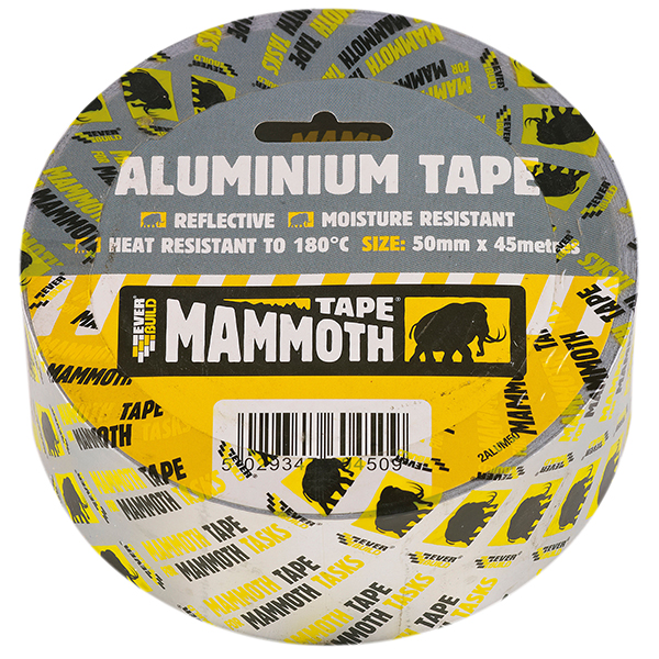 ALUMINIUM TAPE SILVER 50MM X 45M