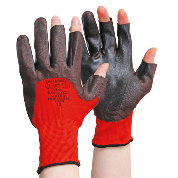 FINGERLESS PU GLOVES