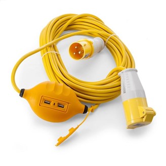 14MTR 110V EXTENTION LEAD COMES WITH USB PORTS