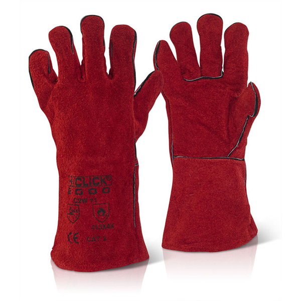 CAT II WELDERS GAUNTLET RED STANDARD