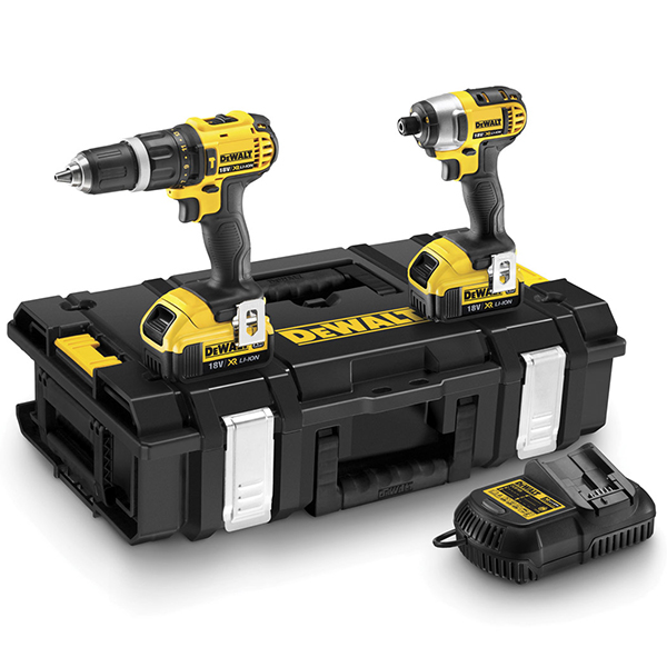 DCK285M2 18V COMBI DRILL+IMPACT DRIVER 2 X 4 AH BATT