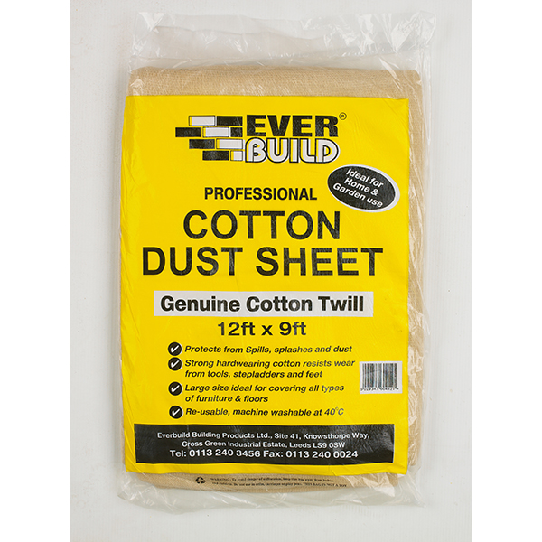 COTTON DUST SHEETS 12' X 9'