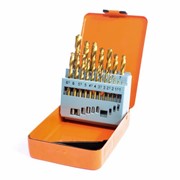 ESSENTIALS HSS TITANIUM COATED DRILL BIT SET- 19 PIECE