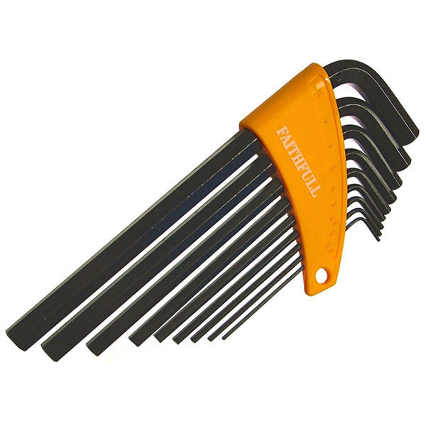 9PC LONG ARM METRIC HEX KEY SET