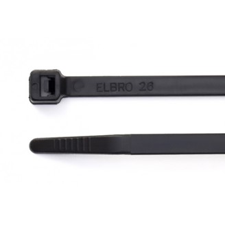 200MM X 4.8MM CABLE TIE BLACK (BOX 100)