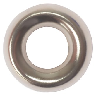 SCREW CUP WASHERS BRASS NICKEL PLATED NO. 8 (BAG 200)
