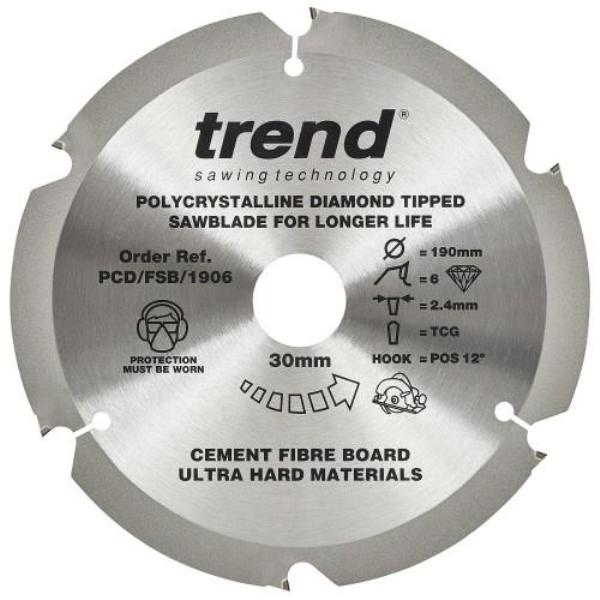 PCD 190MM x 6T x 1.6MM x 30MM SAW BLADE