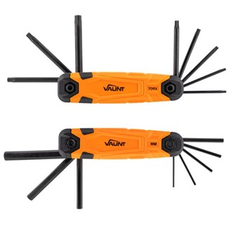 METRIC & TORX HEX KEY SET 16 PCE