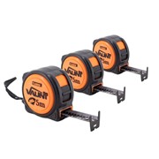 PREMIUM 5M METRIC HEAVY DUTY TAPE MEASURE- PACK OF THREE