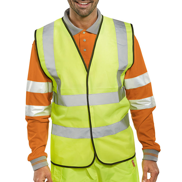 HI-VIS WAISTCOAT FULL - YELLOW