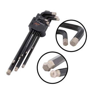 9 PIECE METRIC BALL END DIAMOND TIPPED HEX SET