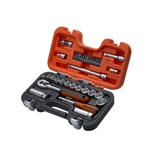 34 PIECE 3/8IN SOCKET SET WITH 1/4" BIT SET