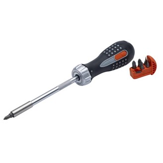 RATCHET SCREWDRIVER WITH BITS