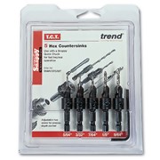 SNAPPY 5 PIECE TCT COUNTERSINK SET