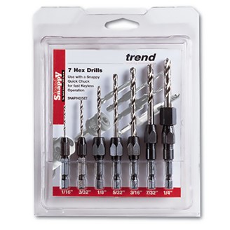 SNAPPY 7 PIECE METRIC DRILL SET 1-7MM