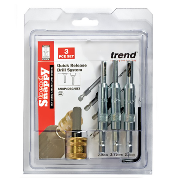 SNAPPY DRILL BIT GUIDE 4 PIECE SET